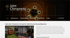 Desktop Screenshot of jointchiropracticerie.com