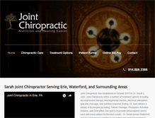 Tablet Screenshot of jointchiropracticerie.com